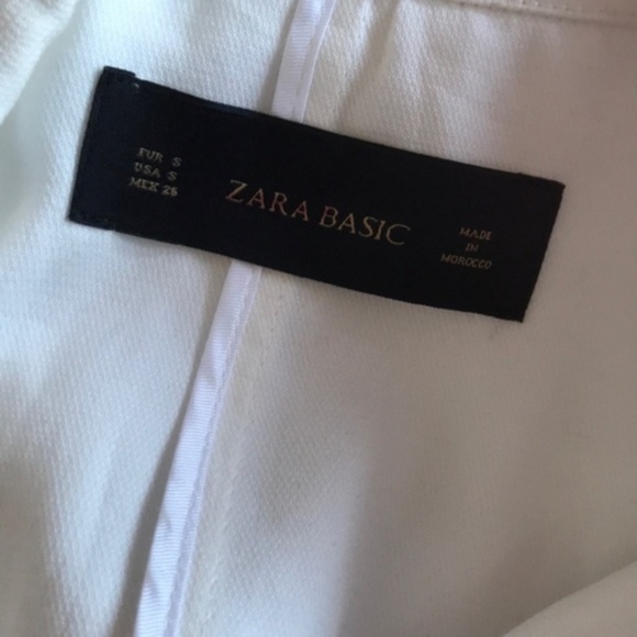 Zara Short Trench Jacket Layer Cuffed Back Flap - Picture 6 of 8